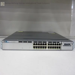 สวิตช์ Ws-c3750x-24p-wbre 24 พอร์ต Poe Gigabit 3750x พร้อมอะแดปเตอร์คู่ ของแท้ใหม่ พร้อมส่ง สำหรับระบบอัตโนมัติอุตสาหกรรม - Product Image 1