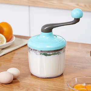 Batteur à œufs <span class=keywords><strong>rotatif</strong></span> <span class=keywords><strong>manuel</strong></span> pour cuisine domestique, mélangeur de crème pour pâtisserie, <span class=keywords><strong>fouet</strong></span> à manivelle pour la préparation de gâteaux, amovible et lavable à la main - Product Image 4