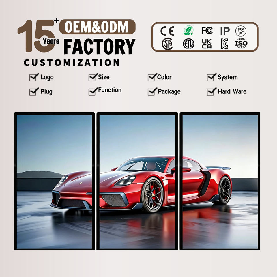 4K HDR IPS Panel Window Display Android 11 Media Player Wifi Built-in ...