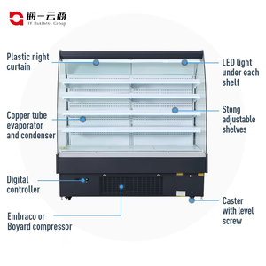 Fábrica al por mayor Vitrina Refrigerador Refrigeradores comerciales y congeladores Vitrinas refrigeradas - Product Image 4