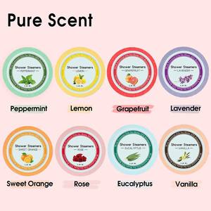 Vente en gros OEM sous marque privée – Pastilles de douche végétaliennes bio et naturelles à l'huile essentielle de lavande, eucalyptus et menthe pour l'aromathérapie - Product Image 2