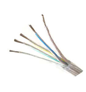 UL SVT 5  Core 18AWG Transparent PVC 105 degree 300V Power Supply Electric Wire And Cable