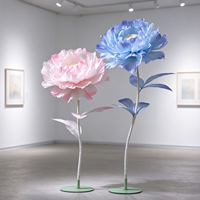 Y-072 Fleurs artificielles géantes haut de gamme élégantes faites à la main, sur pied, pour la décoration d'événements et de fêtes de mariage, surdimensionnées pour les mariages et les réceptions