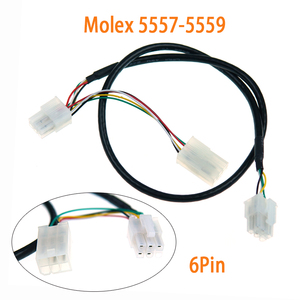 Rangkaian Kabel Kustom Pabrik dengan Konektor Molex 5557-5559, Kabel Fleksibel Berpelindung 26AWG untuk Otomotif dan Peralatan Rumah Pintar - Product Image 1
