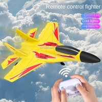 In cerchio a 2 canali RC aereo da caccia in schiuma giocattolo a lungo raggio 2.4G con controllo acrobatico EPP controllo aereo modello volante