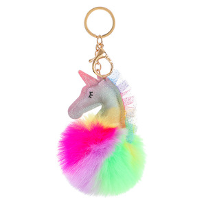 Vente en gros de <span class=keywords><strong>porte</strong></span>-clés <span class=keywords><strong>licorne</strong></span> avec <span class=keywords><strong>pompon</strong></span> mignon et moelleux pour sac <span class=keywords><strong>porte</strong></span>-clés avec pendentif de voiture <span class=keywords><strong>porte</strong></span>-clés en peluche <span class=keywords><strong>licorne</strong></span> en fausse fourrure - Product Image 2