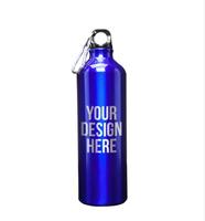 Bouteille d'eau en aluminium réutilisable écologique personnalisée en métal pour le sport en plein air avec logo personnalisé