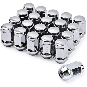 Écrous de roue chromés M12x1.5 <span class=keywords><strong>19</strong></span> taille hexagonale L35 couvercle d'écrou de roue hexagonal chromé pour camion - Product Image 2