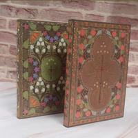 Carnet vintage floral A5 avec citation du magicien de l'Oz, 50 feuilles