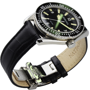 Caja de relojes de acero inoxidable Damasco de alta calidad 2024, accesorios y piezas de reloj vintage dorado - Product Image 5