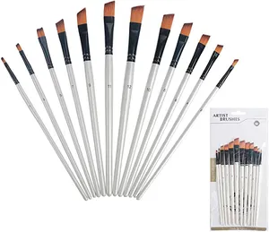 Low Price New Arrival Angle Painting Brush Set Synthetic Kolinsky Brushes Model Kit Paint Brushes