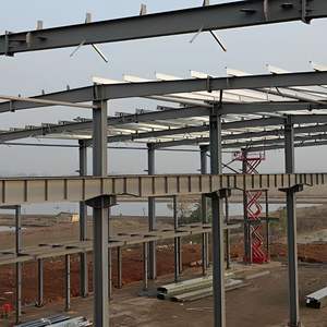 โกดังสำเร็จรูปโครงสร้างเหล็กคุณภาพ<span class=keywords><strong>สูง</strong></span> ขายโครงสร้างหลังคาโลหะ โกดังสำเร็จรูปแบบโมดูลาร์ - Product Image 1