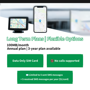 Kartu SIM IoT Global untuk Pelacak GPS, Paket Data yang Dapat Disesuaikan dari MB hingga GB per Negara, Berjangka Panjang 1 Tahun/3 Tahun