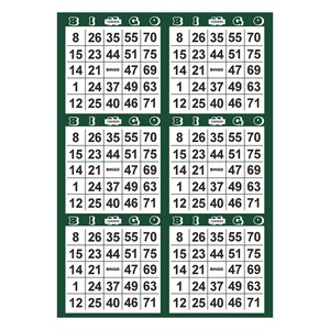 Jeux de Bingo à Gratter Personnalisés Écologiques avec Conception Gratuite pour Clubs de Loisirs - Product Image 1