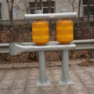 Galvanized Steel Frame Rotary <b>Roller</b> Guardrail Anti Impact Rolling Traffic Barrier Anti Corrosion Drum <b>Fence</b> - Product Image 1
