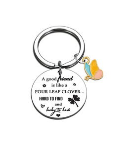 Les vrais amis ne sont jamais séparés papillon amitié porte-clés porte-clés pour femmes âme soeurs longue Distance amitié cadeau - Product Image 4