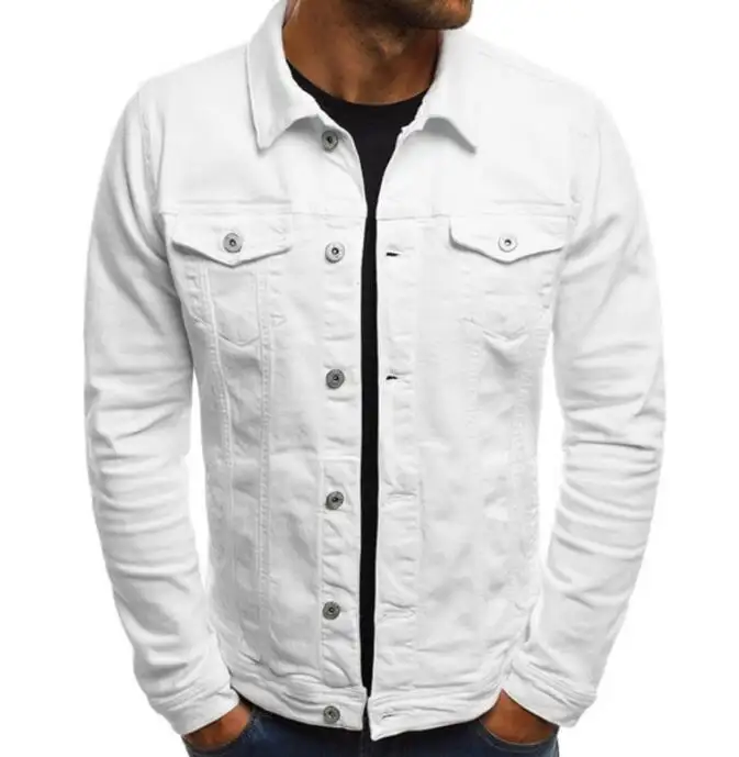 Wholesale custom logo blank casual streetwear Coats denim jeans mens jackets designer denim jacket