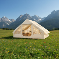 Tente de camping gonflable 4/5 personnes, une chambre, un salon, simple couche, Oxford 420D imperméable, directement de l'usine