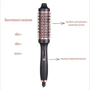 เครื่องหนีบผมไฟฟ้าแบบ 2-in-1 คุณภาพสูงระดับมืออาชีพ แบบพกพา แกนม้วนยาว สำหรับผู้หญิง ใช้ในโรงแรม - Product Image 2