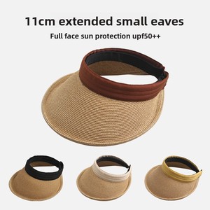 Sombrero <span class=keywords><strong>de</strong></span> <span class=keywords><strong>Paja</strong></span> <span class=keywords><strong>de</strong></span> Moda Primavera-Verano, Visera Casual para Viajes al Aire Libre, Playa y Protección Solar para Mujer - Product Image 3