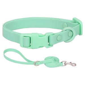 Pet Training Silikon halsband für wasserdichtes Hunde halsband für Outdoor Walk Control Hunde halsband mit starker Leinen befestigung - Product Image 6