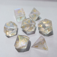 Ensemble de dés polyédriques de table en résine, 7 pièces, artisanal, thème Viking Mythologie Nordique Runic, couleurs assorties, pour DND RPG Dungeons & Dragons