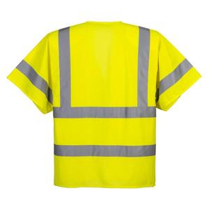 PORTWEST - C372YERXL Gilet jaune haute visibilité à demi-manches zippées-EAN 5036108351640 HI-VIS WORKWEAR - Product Image 2