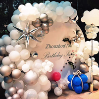 Explosion étoile gouttelettes d'eau ballons gonflables en aluminium pour anniversaire Bar marché mariage décor bricolage goutte cône-pour la Saint-Valentin
