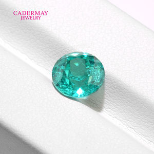Cadermay prezioso Neon Paraiba ittrio alluminio <span class=keywords><strong>granato</strong></span> rotondo taglio brillante pietra gemma sfusa <span class=keywords><strong>granato</strong></span> sintetico con fessura - Product Image 4