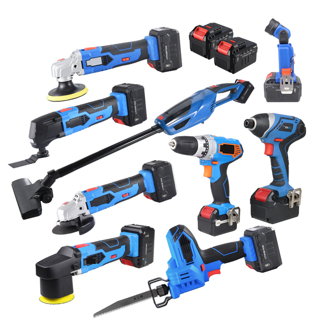 Factory Sale 16V Cordless Lithium Battery Drill/Screwdriver Angle Grinder Electric Tool with 10mm Chuck 2000mAh/4000mAh Battery