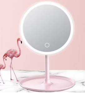 Table de toilette ronde intelligente à écran tactile avec miroir de maquillage à lumière LED, vente en gros en Chine - Product Image 1
