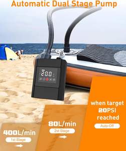 Pompe à air électrique portable, batterie 12000mAh, rechargeable par USB, moteur sans balais, pompe à air pour <span class=keywords><strong>camping</strong></span>, SUP, kayak gonflable - Product Image 4