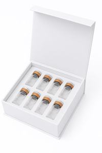 Boîte d'emballage en papier cadeau personnalisée pour cosmétiques, soins de la peau, peptides, poudre lyophilisée, boîte magnétique pour flacons - Product Image 2