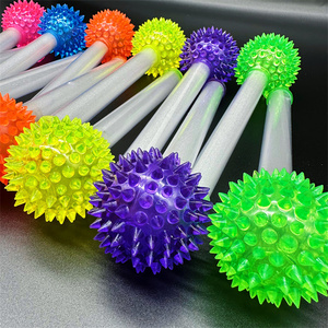 Bâton lumineux LED HAPU 65 mm à boule unique en TPR, baguette de météore, cadeau pour enfants et adolescents, accessoires de concert et de cheering - Product Image 3