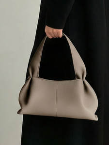 Bolso de Mano 2025 de Gran Capacidad, Forro de PU, Diseño Simple, Cuero Suave, Estilo Bandolera, para Mujer - Product Image 4