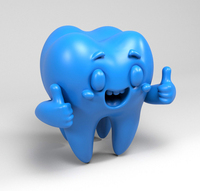 Figurine personnalisée décorative en polyrésine Funny Tooth modèle 3d