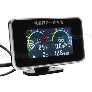 Medidor Digital 4 en 1 para Auto con Pantalla LCD, Indicador de Aceite, Voltaje, Presión, Combustible y Temperatura del Agua, M10, Repuestos para Auto, 12V 24V - Product Image 2