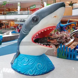 Ocean Park Equipment Shark Head Model Statue Customize for Vistors Take Photo