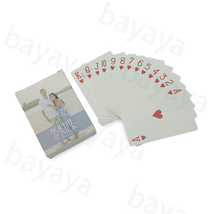 Cartes à jouer en papier de lin de haute qualité Conception personnalisée personnalisée Cadeaux de cé<span class=keywords><strong>l</strong></span>ébration en gros Collection commémorative - Product Image 5