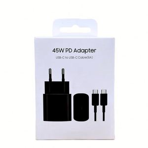 Chargeurs de téléphone portable USB C de haute qualité 45W avec câble de données TYPE C, chargeur super rapide PD pour <span class=keywords><strong>Samsung</strong></span> S22 S21 Note20 S24 - Product Image 1