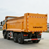 Экономичный восстановленный самосвал Sinotruk Howo TX 8x4 с левым рулем, 440 л.с., желтый, с высокой грузоподъемностью, усиленный