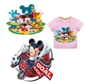 Benutzer definierte Fabrik Mickey Mouse PU Wärme übertragung Vinyl rolle PET-Folie HTV Vinyl Wärme übertragung Drucken für T-Shirts & Etikett