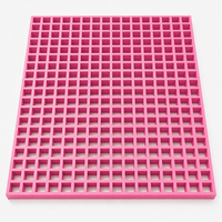 Grille d'escalier GRP pour terrains accidentés tropicaux 38x38mm en fibre de verre FRP, panneau antidérapant OEM