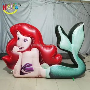 Inflatable Characters Inflatable Little Mermaid Cartoon Character For Ocean Theme Event Party