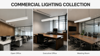 OEPE Suspension LED Linéaire Moderne Noire IP44 220V avec Interrupteur, Abat-jour en Aluminium et Plastique, pour Installation en Projets Scolaires, Bureaux et Salles à Manger