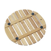 Set de table rond en bambou