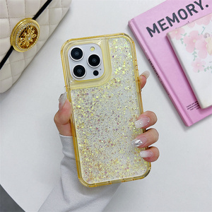 Funda de teléfono con purpurina brillante, funda de protección epoxi de Color puro para <span class=keywords><strong>Motorola</strong></span> Edge 50 Neo 50 Pro 50 Fusion 50 Ultra - Product Image 2