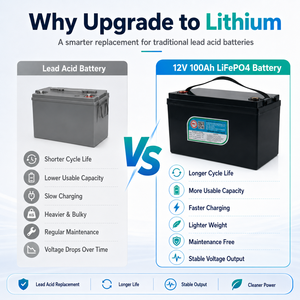 Batería de iones de litio de 12.8V 200Ah 2.4KWh con Bluetooth y carcasa de plástico, tipo Split CAN, de gran venta - Product Image 6