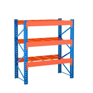 Système de rayonnage industriel robuste sans boulons, réglable, pour entrepôt, en acier, unités de stockage métalliques - Product Image 2