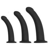 3 tailles de plug anal en silicone, plug anal à sangle pour femmes